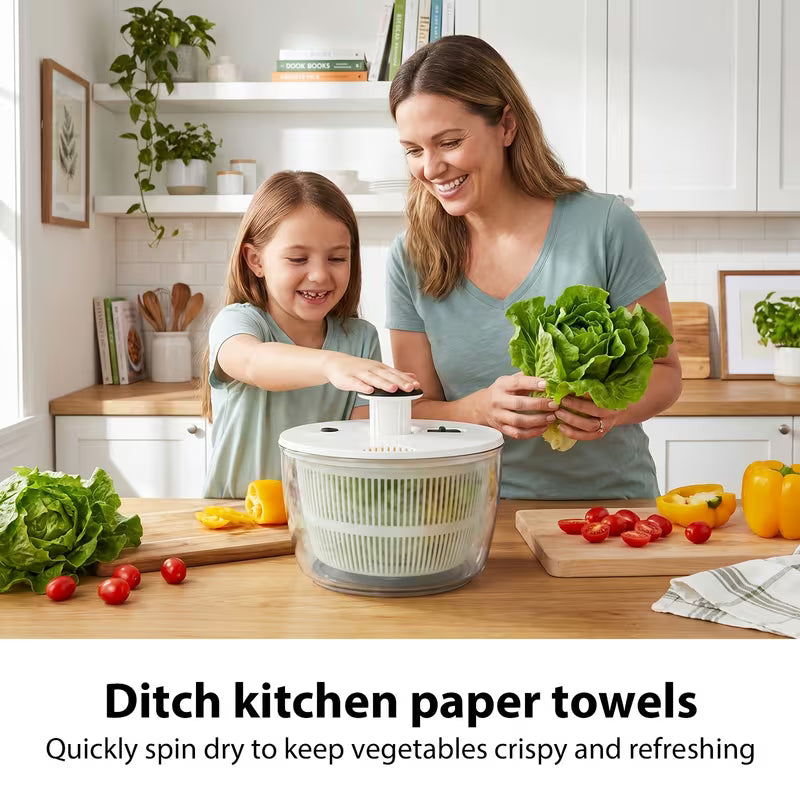 Multi-Function Salad Spinner for Efficient Meal Prep