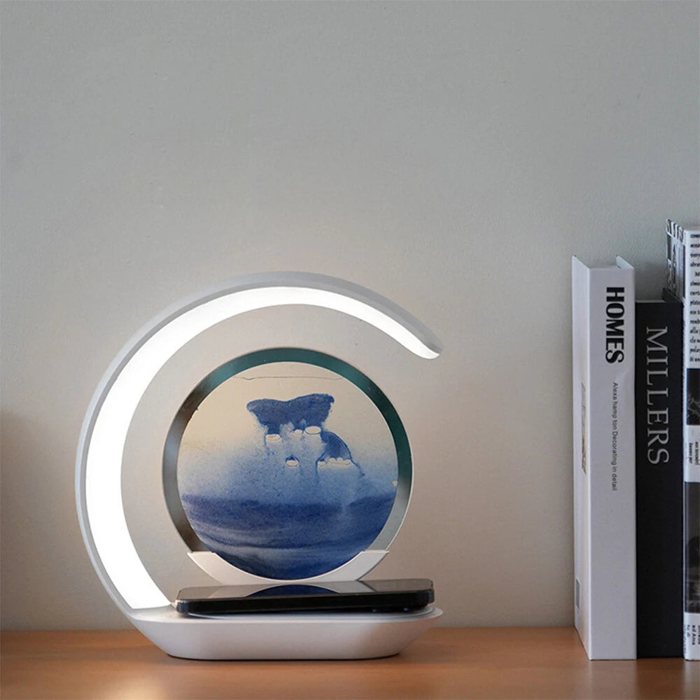 Smart LED Desk Lamp with Wireless Charging