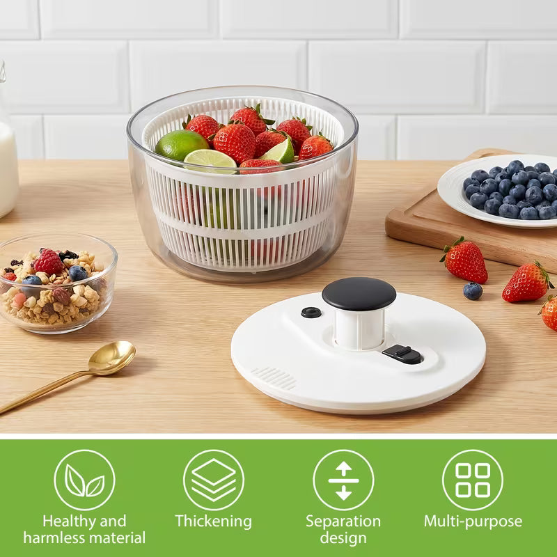 Multi-Function Salad Spinner for Efficient Meal Prep